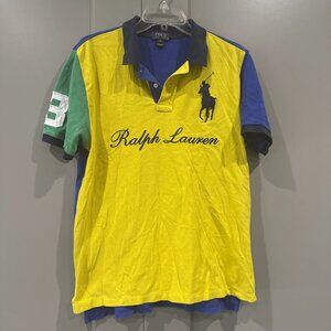 Polo Ralph Lauren Shirt Casual Multicolor Pony Mens Size XL